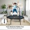 40 Inch Foldable Fitness Rebounder with Resistance Bands Adjustable Home